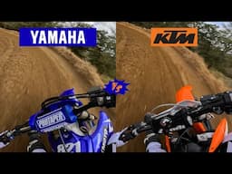 KTM 250SXF vs YAMAHA YZ250F - RIDE COMPARISON