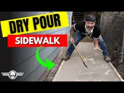 How to do a Dry Pour Sidewalk