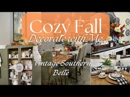 Cozy Fall Decorate with Me. Fall 2024 Decorations. Fall Mantle Ideas