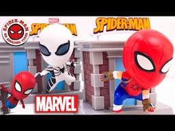 CAJA DE HEROES HOMBRE ARAÑA COLECCION TOWER SERIES UNBOXING | SUPER TOYS COLLECTION