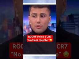 RODRI criticó a CRISTIANO RONALDO por esto 😱| Comparó a #Messi con #Cr7 #Futbol #RealMadrid