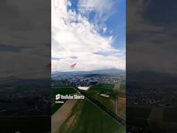 AIRBUS A220 TIMELAPSE SERIES : ZÜRICH RWY 14 LANDING 4K #shorts #aviation #airbus #dnhug