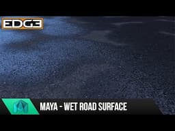 Maya Tutorial - How to Create Wet Road Surface in Arnold