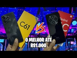 Realme C61 vs Redmi 14C - Qual é o MELHOR por R$1000? TESTEI OS DOIS!!!