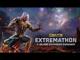 Extremathon 20000 Diamonds Giveaway & Diwali Special Giveaway - Garena Free Fire Live