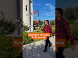 Easy travel video idea with Insta360 X4 and Best360 Action Selfie Stick