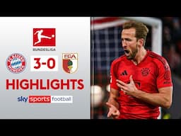 Harry Kane bags hat-trick with TWO penalties 🤩 | Bayern Munich 3-0 Augsburg | Bundesliga Highlights