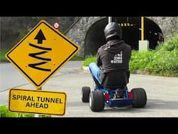 Homemade Go-kart vs 2160° spiraling  tunnel