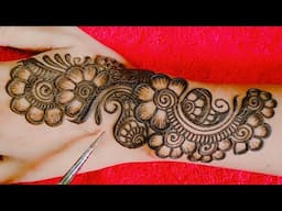 stylish back hand mehndi design || दीपावाली की मेहंदी