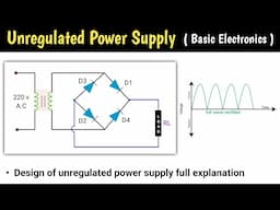 unregulated power supply | design of unregulated dc power supply | regulated vs unregulated power