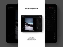 Speed edit in Lightroom Mobile using the iPad Pro & Apple Pencil ✏️ Awesome combination.