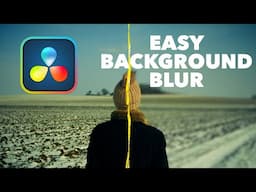 How to DEFOCUS BACKGROUNDS in DaVinci Resolve 19