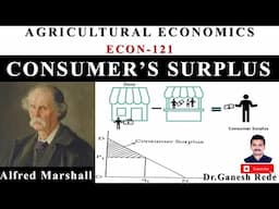 ECON 121| Fundamentals of Agricultural Economics | Consumer's Surplus |Agricultural Economics| Econ