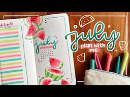 July 2024 Bullet Journal Setup 🍉 Plan with Me