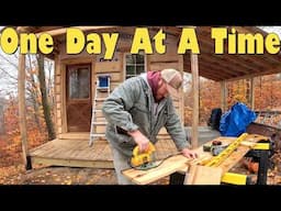 Building Character: Adding More Live  Rustic Edge Siding to Our Off Grid  Mini Cabin