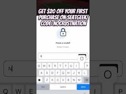 SEATGEEK PROMO CODE: NOCRUSTNATION $20 OFF!! CHEAP MLB, NBA, NHL, NFL, & CONCERT TICKETS #seatgeek