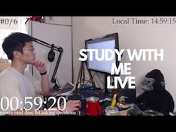 Study With Me Live Pomodoro 60/10🦍🌱