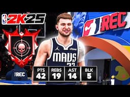 LUKA DONCIC BUILD + LEGEND DIMER is UNGUARDABLE in the RANDOM REC (NBA 2K25)