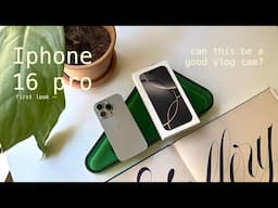 Iphone 16 pro  unboxing, sample vlog, audio mix + what editing apps I use (1tb natural titanium)