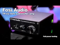 Amazon's Best Seller - Amp Dyno of the Fosi Audio TP-02 Subwoofer Home Audio Amplifier