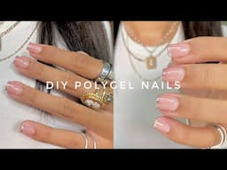 DIY AT HOME POLYGEL NAIL TUTORIAL |SIMPLE & SHORT | QUICK AND AFFORDABLE !