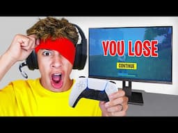 I Played Fortnite BLINDFOLDED