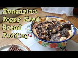 HUNGARIAN POPPY SEED BREAD PUDDING - (Mákos Guba) | Healthy, Vegan Recipe