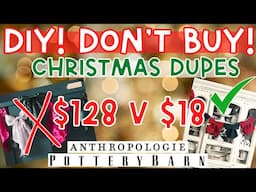 🎄Luxury Christmas DIY Home Decor Dupes!  Create Expensive Christmas Decor at Dollar Store Prices!