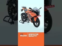 How's the Quality? | KTM RC 200 FAQ #8