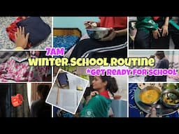 WINTER SCHOOL ROUTINE❄️🎒|Get Ready for School, Healthy Habits, Morning & Night Routine😍#school #vlog