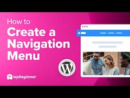 How To Create A Navigation Menu In WordPress