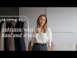 HUGE AUTUMN/WINTER HAUL | MANGO, H&M, COS, ZARA, SEZANE & MORE