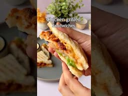 Chicken Grilled sandwich recipe #trendingshorts #food #youtubeshorts #grillsandwich #chickensandwich