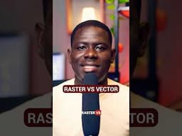 Raster vs Vector, What is The Difference? #shorts