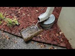 Keep an eye on your gutters and downspout for flow or clogging at home basement