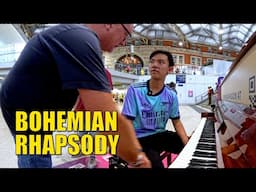 AMAZEBALLS! When I Play Bohemian Rhapsody on Train Station Public Piano | Cole Lam