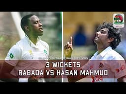 Hasan Mahmud VS Rabada | 3 wickets | Bangladesh vs South Africa, 1st Test | 1st Innings