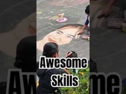 Wow! How did he do that? #streetart #session #festival #chalk