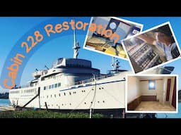 CLASSIC CRUISE SHIP CABIN CLEAN OUT AND RESTORATION  CAN WE SAVE THIS CABIN?  ALLPOWERS S2000 REVIEW