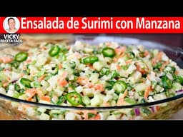 ENSALADA DE SURIMI CON MANZANA | Vicky Receta Facil