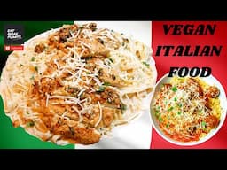 how to cook plant-based CHICKEN FETTUCCINE ALFREDO, eggplant parm, spaghetti & meatballs🔥🔥🔥