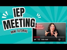 ASL Mini Tutorial few IEP terms