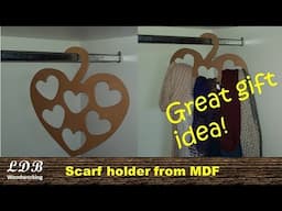 DIY Scarf holder - woodworking project