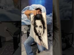 Airbrushed portraits in black/white! #art #drawing #artist #airbrush #createx #artwork