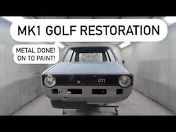 Mk1 Golf GTI FULL RESTORATION! Pt 4. Smashing through the resto with paint in sight!!