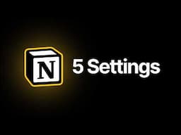 How to Focus: 5 Notion Settings to be Distraction-Free