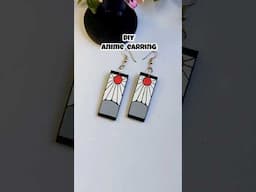 ANIME Earrings from Cardboard  #anime #animelover #diy #earrings