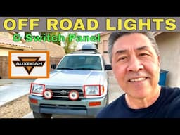 AUXBEAM Auxiliary lights 4Runner Mini Camper Install and Night TEST