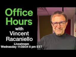 Office Hours with Earth's Virology Professor Livestream 11/20/24 8 pm EDT