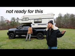 First 24 hours living in a TRUCK CAMPER